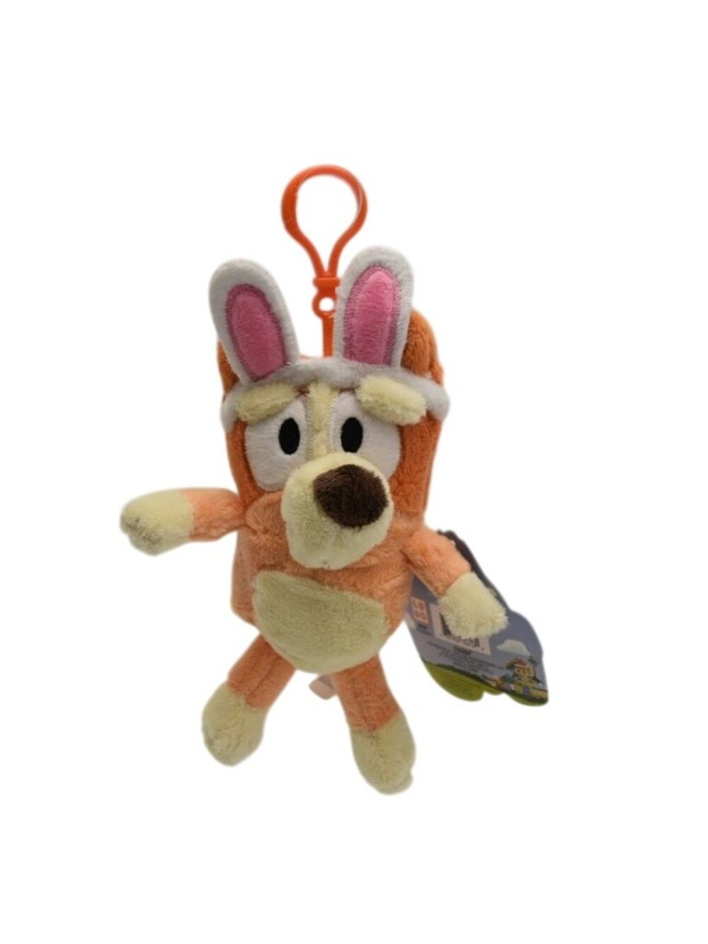 Bluey Bingo Backpack Clip Easter Bunny Plush Toy Official Licensed Mini Keychain